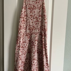 Forever 21 Dark orange/brown and white floral dress size Medium